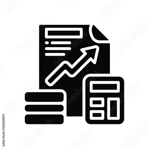 calculation solid icon. vector icon for your website, mobile, presentation, and logo design.