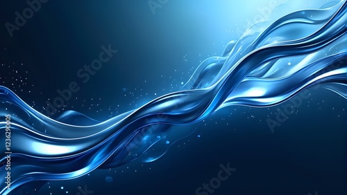 Abstraction blue background