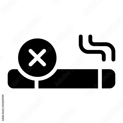 no smoking glyph icon