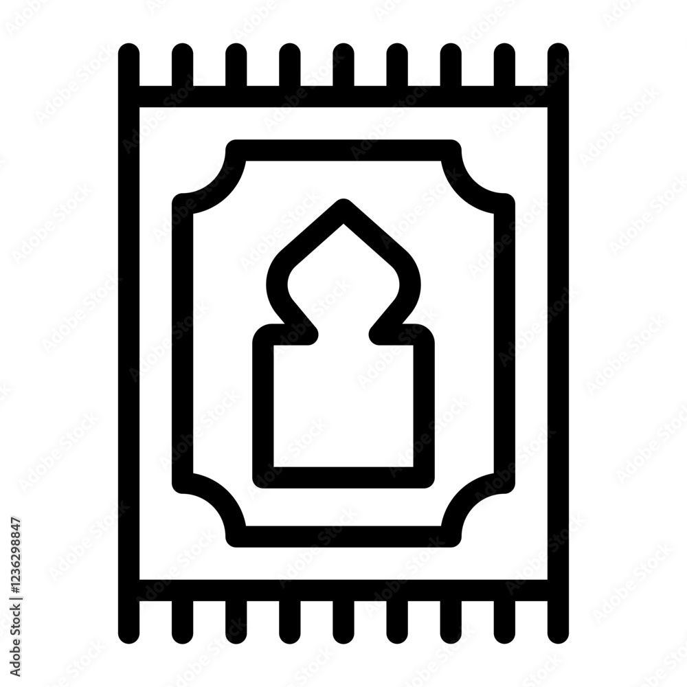 Obraz premium sajadah line icon