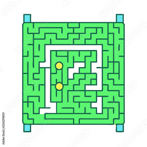 hedge maze icon, hedge maze vector illustration-simple illustration of hedge maze, perfect for hedge maze logos and icons