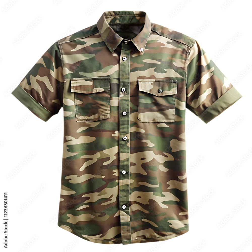 Naklejka premium green T- shirt isolated on white