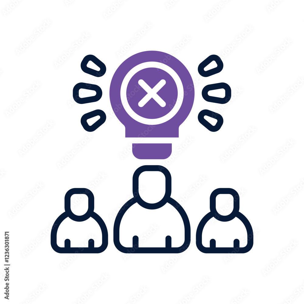 Fototapeta premium brainstorm dual tone icon. vector icon for your website, mobile, presentation, and logo design.