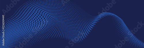 beautiful abstract wave technology background with blue light digital effect corporate concept.vector