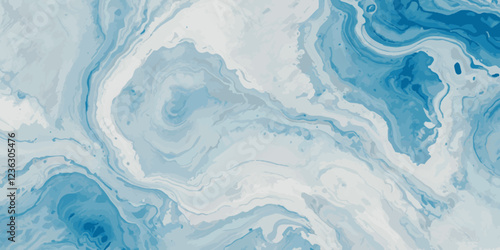 Art teal soft blue sea water ocean wavy and silver marble texture background. Water  ocean wave white and soft blue aqua, teal and marble texture