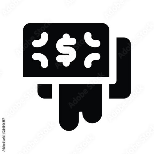 money laundering solid icon. vector icon for your website, mobile, presentation, and logo design.
