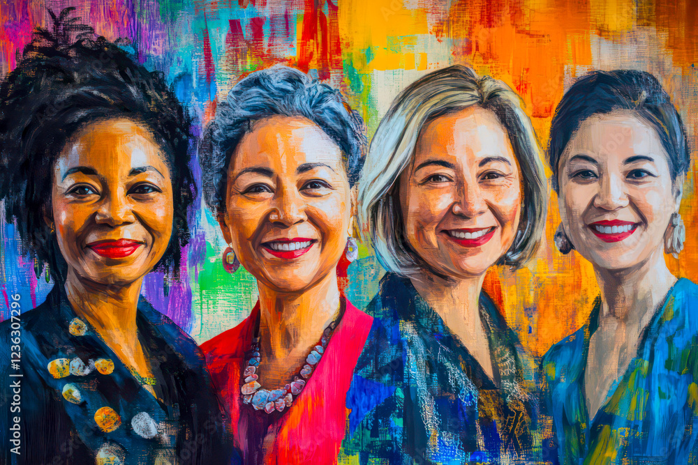 Portraits of UN Women leaders empowering women and girls. Portraits of UN Women leaders empowering women and girls.