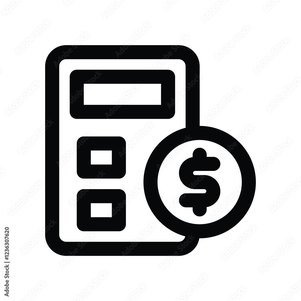 budgeting line icon. vector icon for your website, mobile, presentation, and logo design. budgeting line icon. vector icon for your website, mobile, presentation, and logo design.