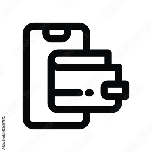 ewallet line icon. vector icon for your website, mobile, presentation, and logo design.
