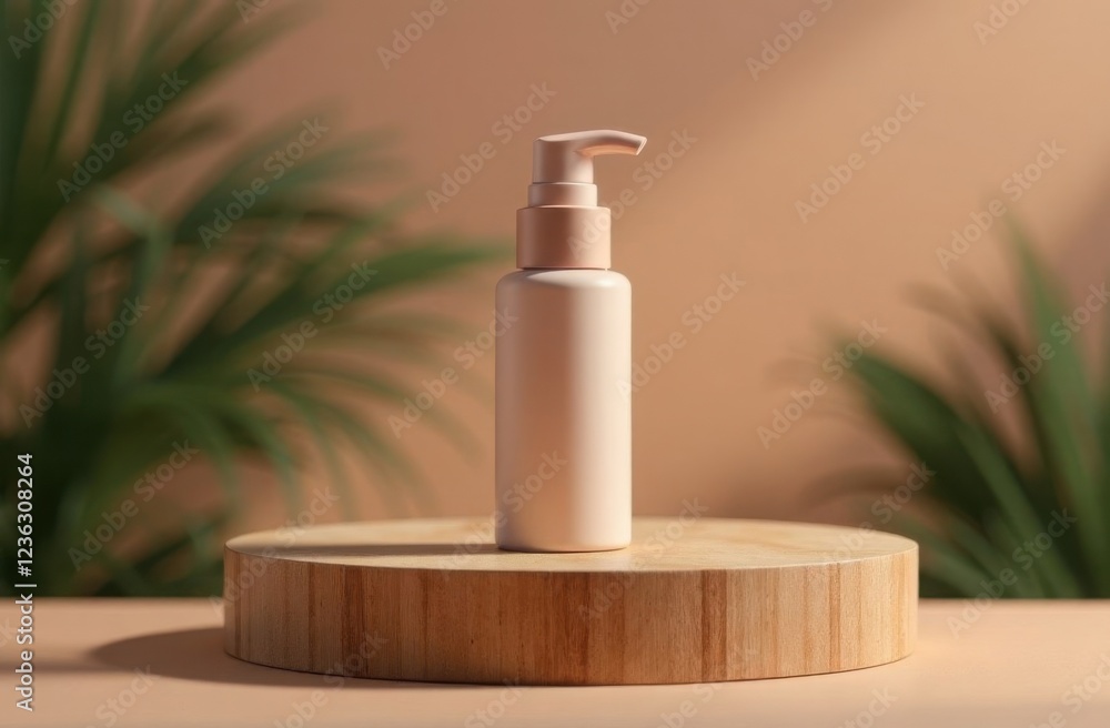 Wooden podium for display product. Background for cosmetic product branding. High quality photo Wooden podium for display product. Background for cosmetic product branding. High quality photo