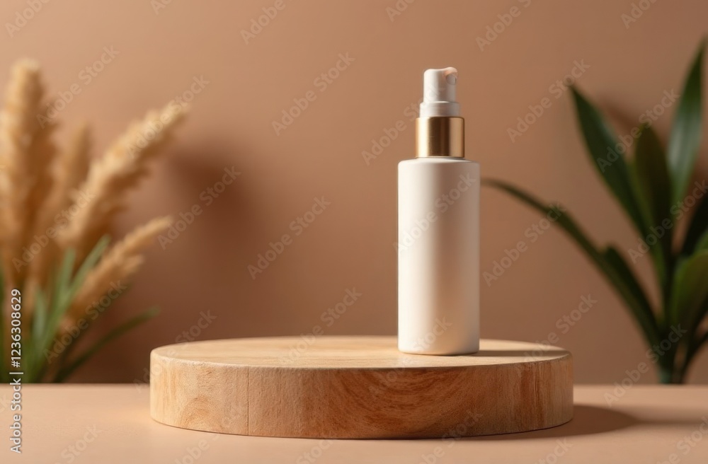 Wooden podium for display product. High quality photo Wooden podium for display product. High quality photo