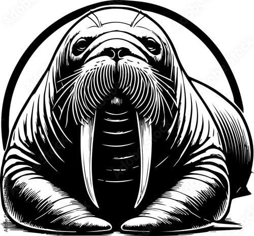 Walrus icon  photo