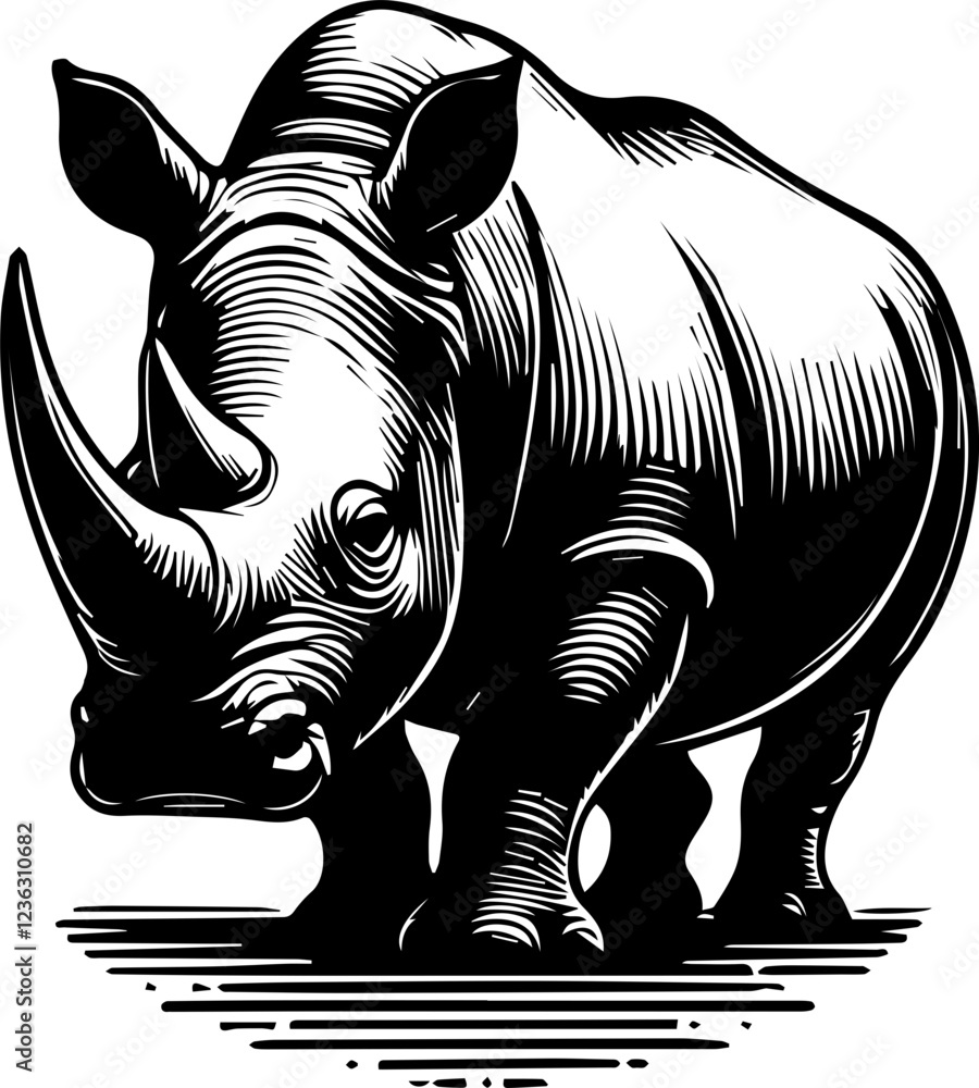 Obraz premium rhino icon 