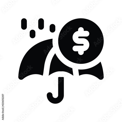 insurance solid icon. vector icon for your website, mobile, presentation, and logo design.