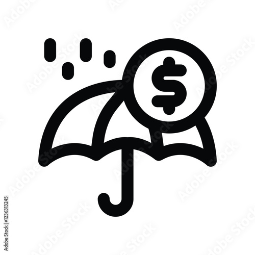 insurance line icon. vector icon for your website, mobile, presentation, and logo design.