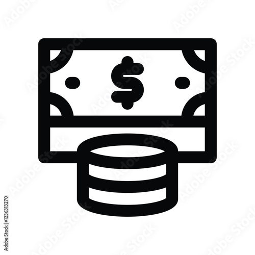 money line icon. vector icon for your website, mobile, presentation, and logo design.