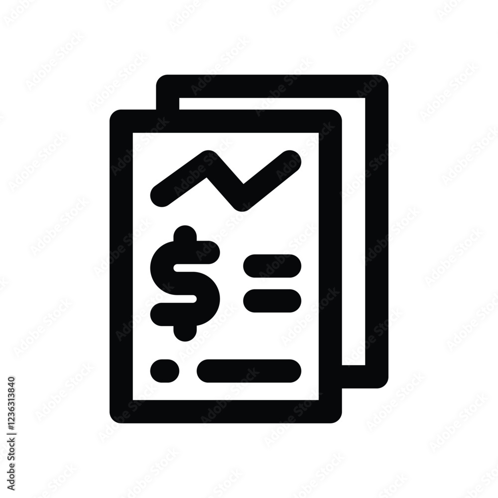 report line icon. vector icon for your website, mobile, presentation, and logo design. report line icon. vector icon for your website, mobile, presentation, and logo design.