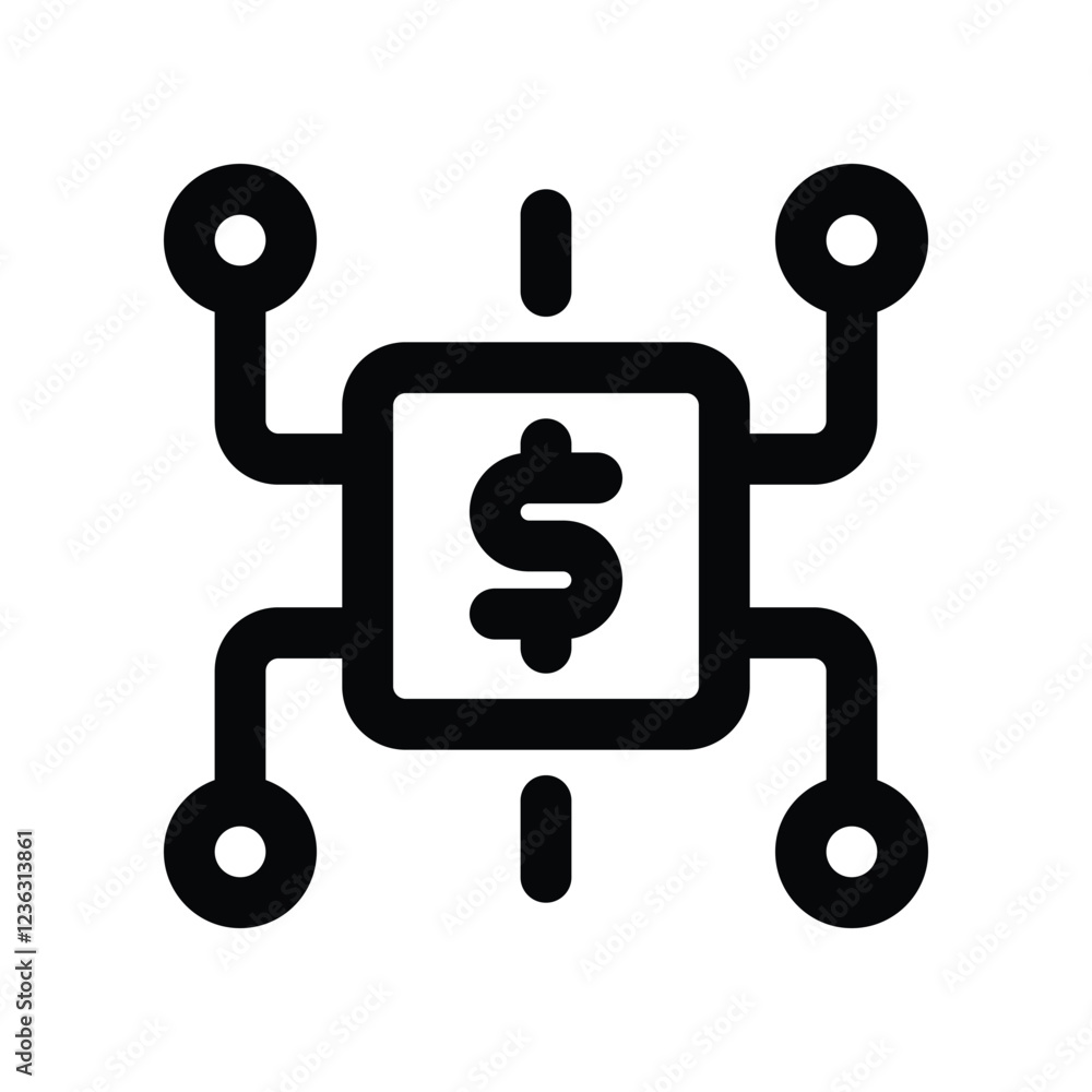 financial network line icon. vector icon for your website, mobile, presentation, and logo design. financial network line icon. vector icon for your website, mobile, presentation, and logo design.
