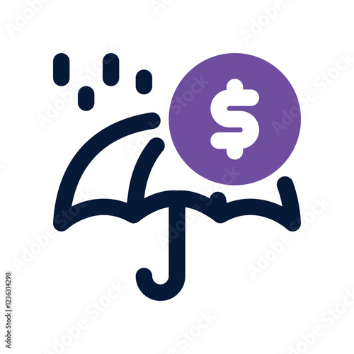 insurance dual tone icon. vector icon for your website, mobile, presentation, and logo design.