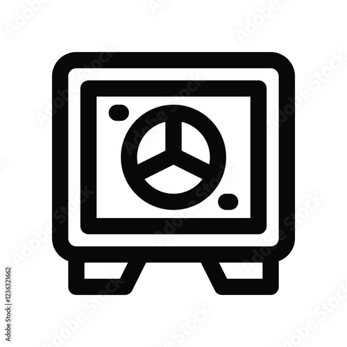 safety box line icon. vector icon for your website, mobile, presentation, and logo design.