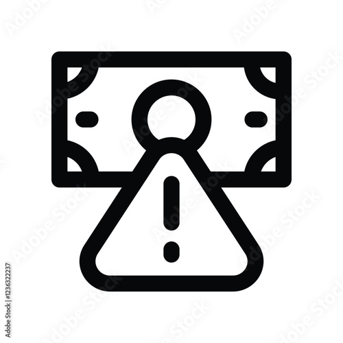 risk line icon. vector icon for your website, mobile, presentation, and logo design.