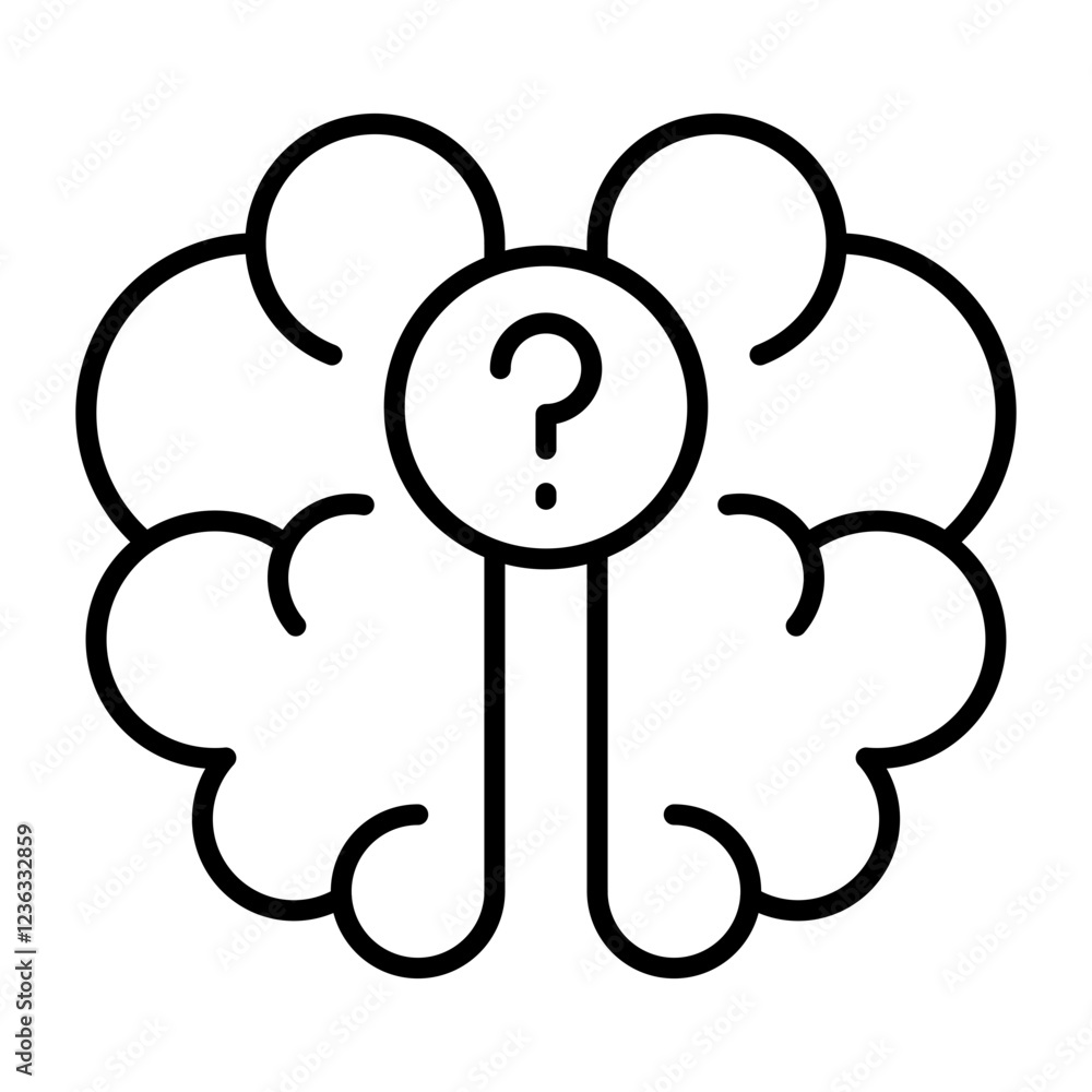 Alzheimer illness Icon, confusion, eldery Alzheimer illness Icon, confusion, eldery