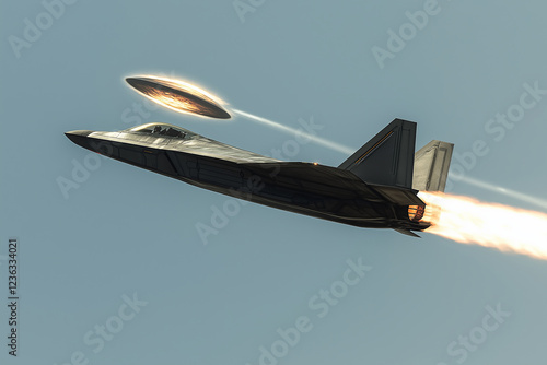 Fighter jet encounters a fast-moving UFO........