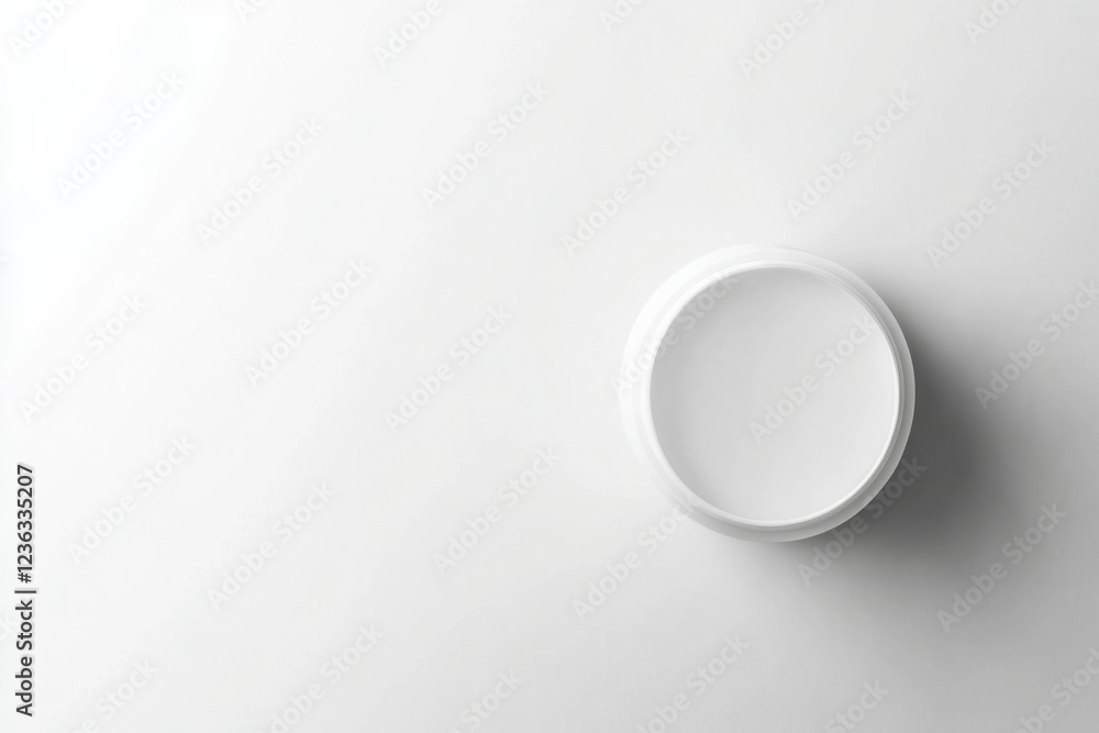 Minimalist White Oval Minimalist White Oval
