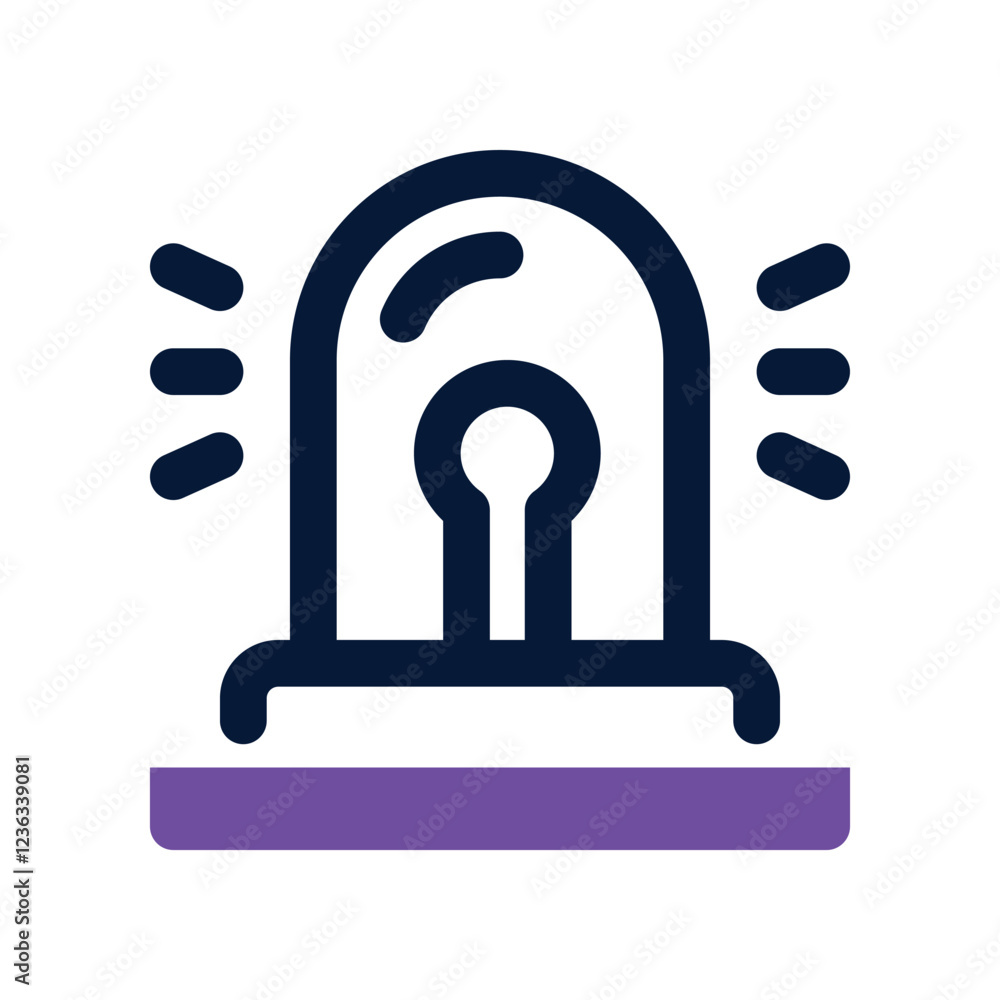 siren dual tone icon. vector icon for your website, mobile, presentation, and logo design. siren dual tone icon. vector icon for your website, mobile, presentation, and logo design.