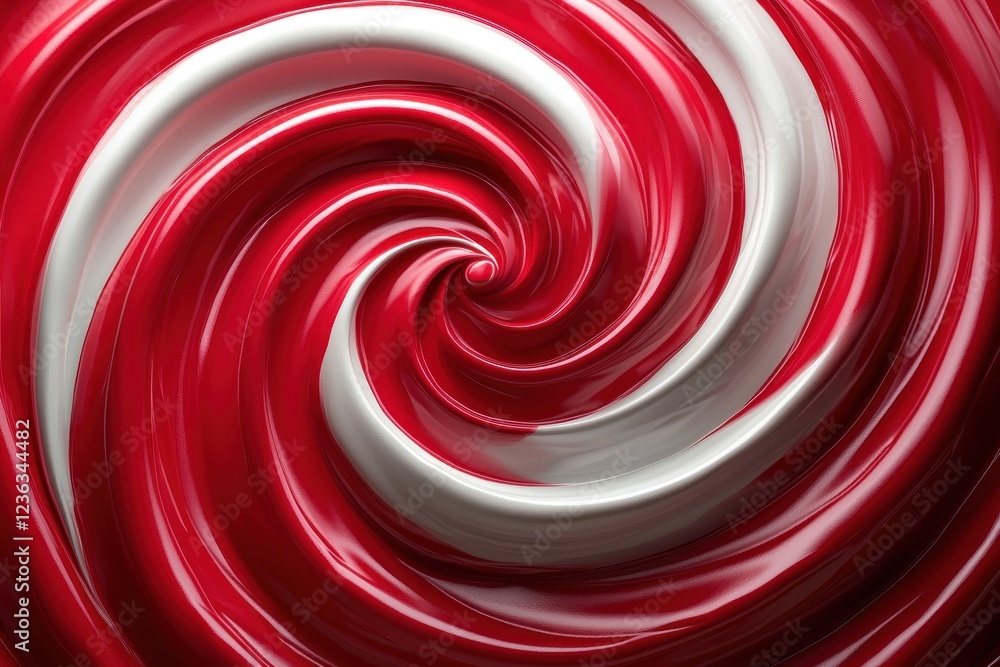 Red and white swirling spiral abstract background design Red and white swirling spiral abstract background design