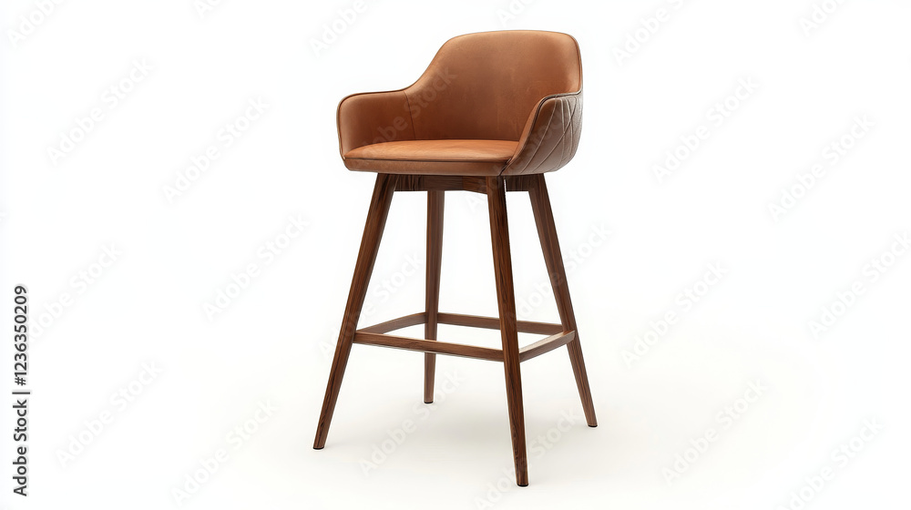 Modern Bar Chair Isolated on White Background Modern Bar Chair Isolated on White Background