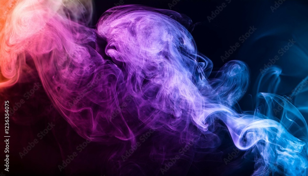 Fototapeta premium enigmatic vapor a study in color and form
