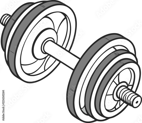 dumbbell gym weight icon