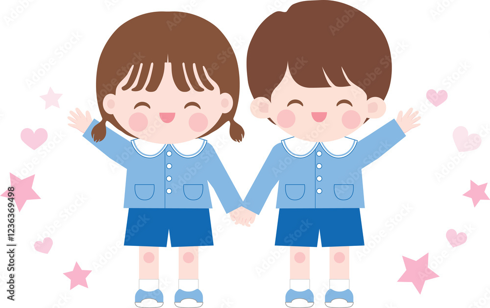 손잡은유치원생 손잡은유치원생