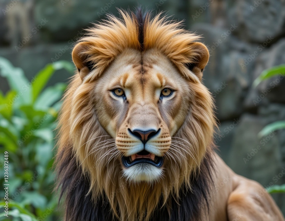portrait of a lion portrait of a lion