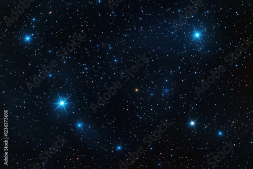 Majestic Pleiades Star Cluster Illuminating the Night Sky with Dazzling Stars and Cosmic Beauty Creating a Captivating Celestial Scene
