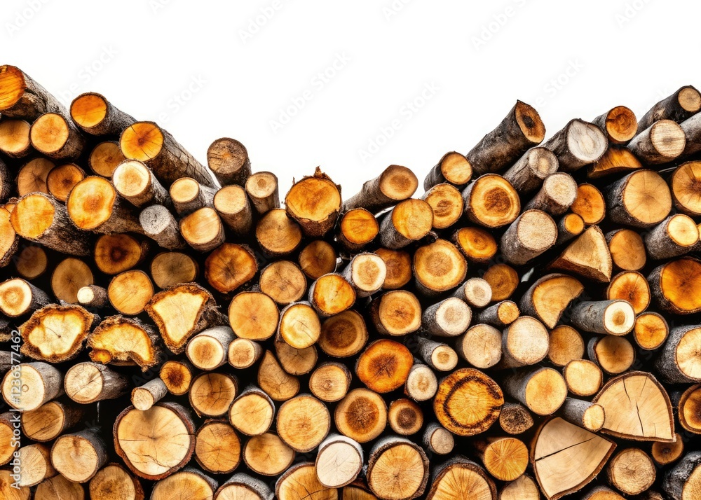 Rustic fireplace wood, neatly stacked, perfect camping fuel for cozy winter warmth. Rustic fireplace wood, neatly stacked, perfect camping fuel for cozy winter warmth.