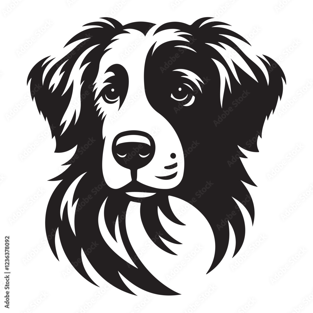 Fototapeta premium Furry Friends Whiskered Edition Vectorized