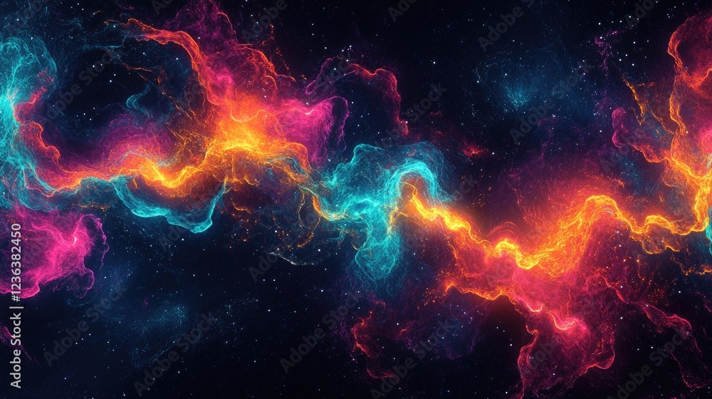 Cosmic energy flow, nebula swirls, space background, abstract art, ideal for science fiction designs Cosmic energy flow, nebula swirls, space background, abstract art, ideal for science fiction designs