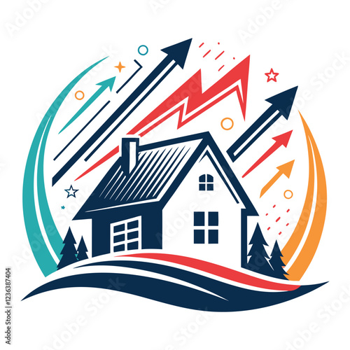 House logo design for real estate