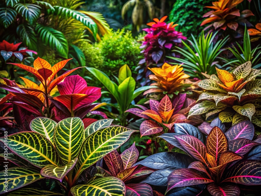 Obraz premium Macro Photography: Rare Tropical Botanical Garden Flowers & Plants