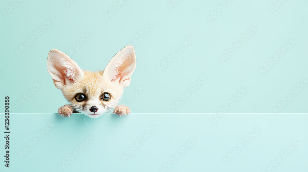 Obraz premium Adorable and playful moment of a cute fox