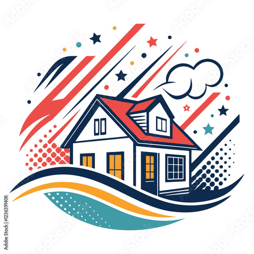 House logo design for real estate