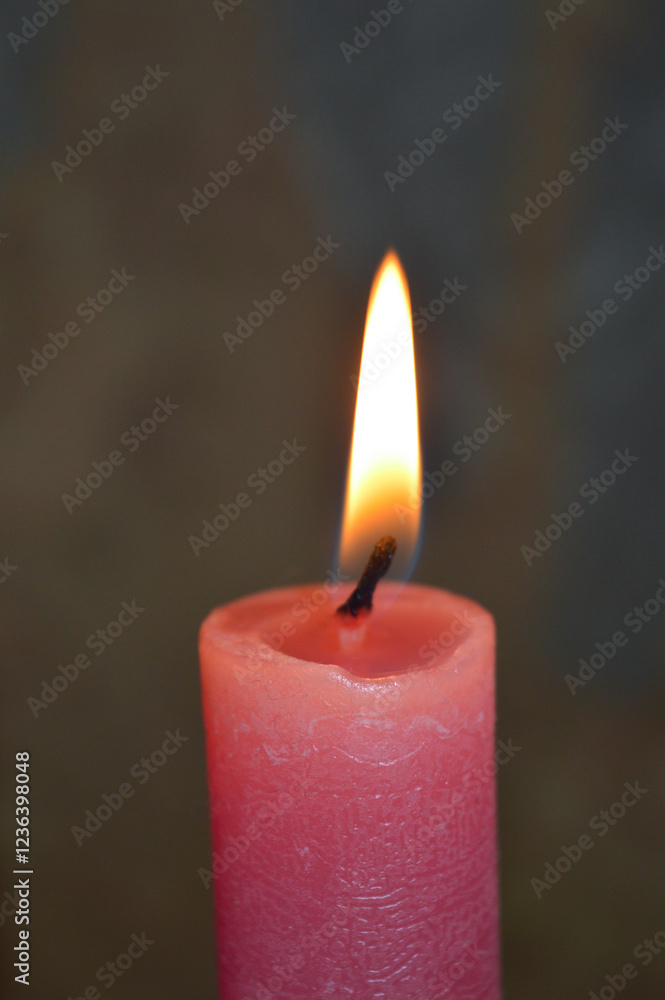 close-up lit pink candle with glowing flame wick burning wax flame background softly blurred home decor decorative relaxation wellness meditation spa event decor lifestyle blogs rituals romantic cozy close-up lit pink candle with glowing flame wick burning wax flame background softly blurred home decor decorative relaxation wellness meditation spa event decor lifestyle blogs rituals romantic cozy