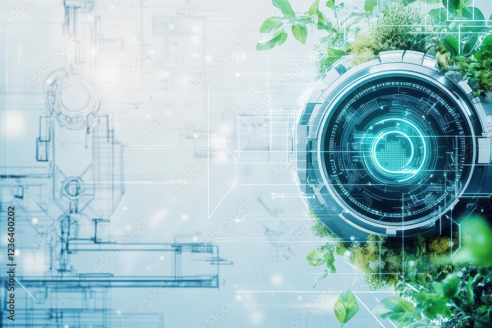 Obraz premium Digital Camera Nestled Among Lush Green Plants and Foliage Creating a Natural and Vibrant Atmosphere Reflecting Passion for Photography and Nature