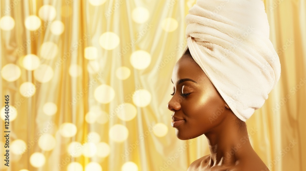 Fototapeta premium Graceful Moment With A Touch Of Golden Glow
