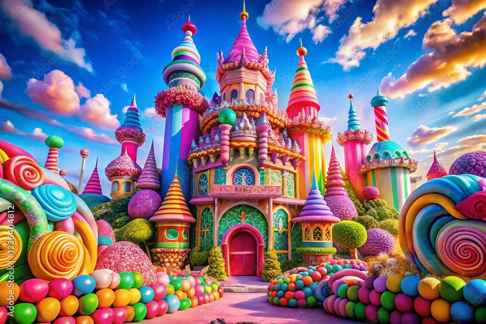Mystical Realm of Candy Castle in Fantasy Land Unleashed by AI Mystical Realm of Candy Castle in Fantasy Land Unleashed by AI