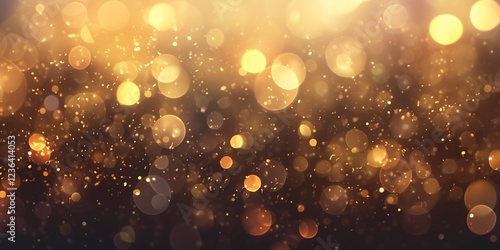 Golden bokeh lights create a warm dreamy effect
