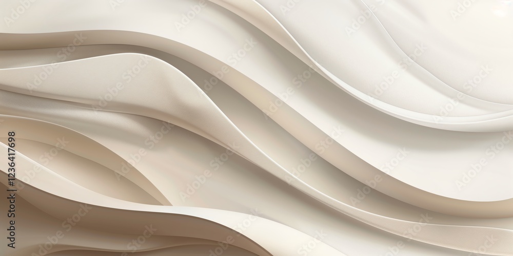 Obraz premium Soft abstract waves in neutral tones