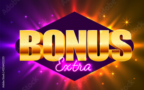 Bonus with falling golden coins. Cashback or prize concept.